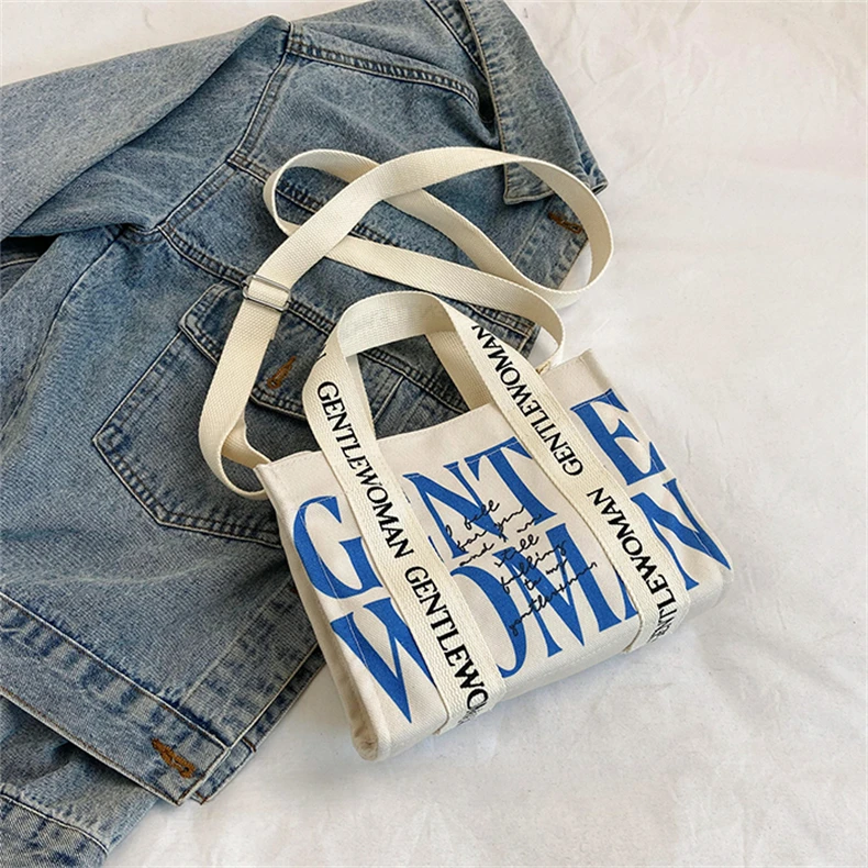 tote bags with custom printed logo plain Custom Sublimation blanks White polyester tote bag canvas shopping bags with logos - Image 8