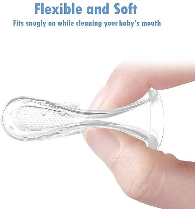 New Design Baby Finger Toothbrush Soft Silicone Baby Finger Toothbrush teeth brush for Training Teething - Image 4