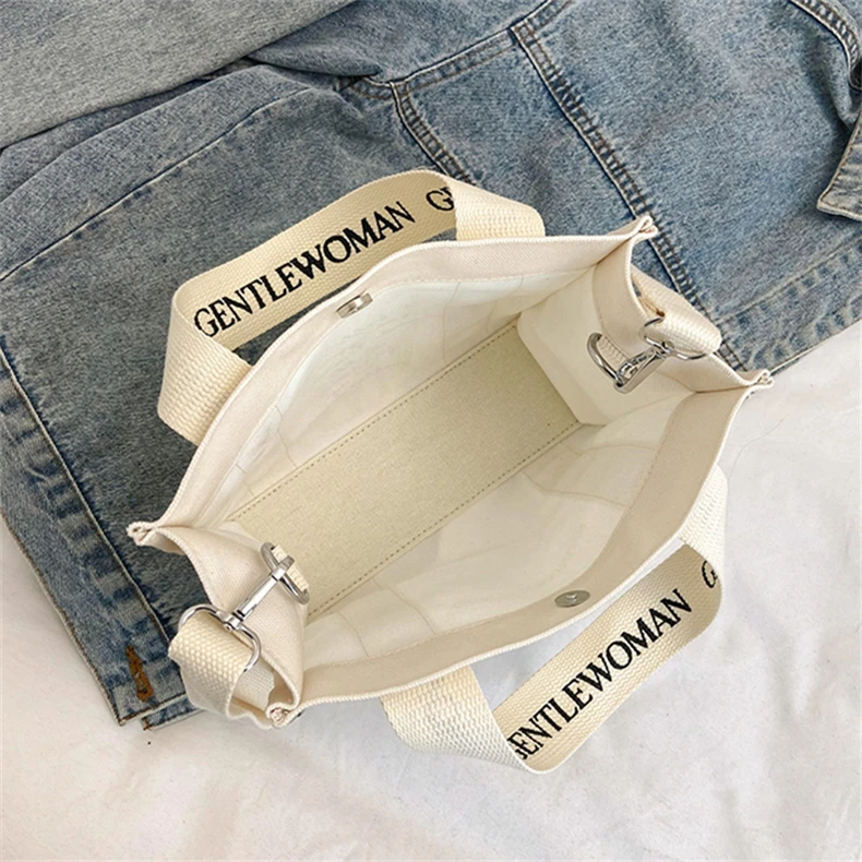 tote bags with custom printed logo plain Custom Sublimation blanks White polyester tote bag canvas shopping bags with logos - Image 6