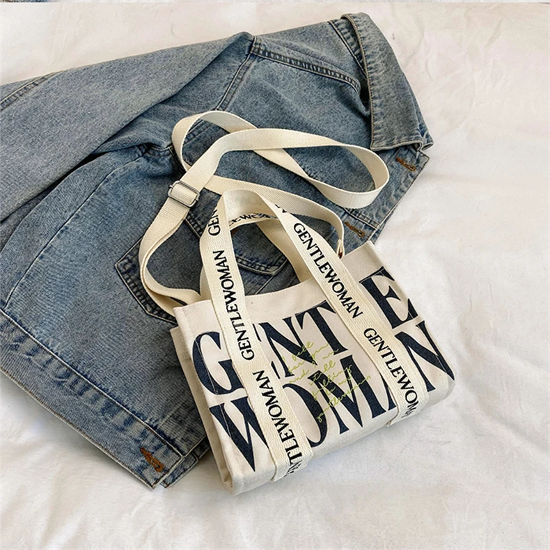 tote bags with custom printed logo plain Custom Sublimation blanks White polyester tote bag canvas shopping bags with logos - Image 9