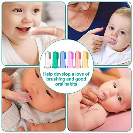 New Design Baby Finger Toothbrush Soft Silicone Baby Finger Toothbrush teeth brush for Training Teething - Image 5
