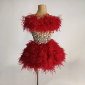 Novance Y3335 New Wholesale Womens Boutique Clothing Women Casual Dresses Long Sleeve Mini Shining Red Sexy Dresses