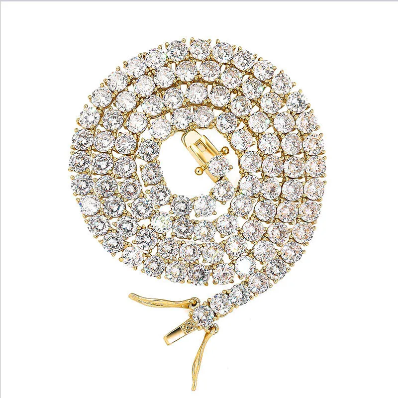 Luxury Top Line 925 Silver AAA Zircon Full Paved 4mm 16" 18" 20" 925 sterling Silver AAAA Zircon Set Hiphop Necklace Jewelry - Image 13