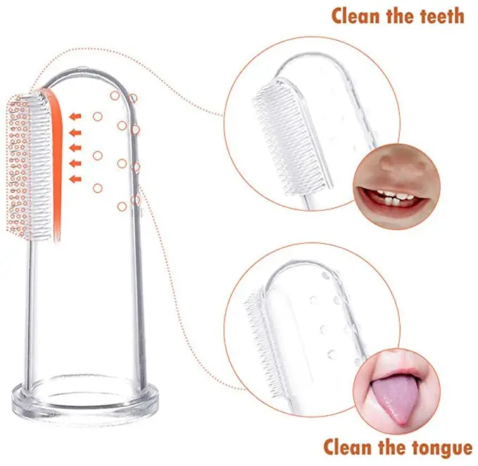 New Design Baby Finger Toothbrush Soft Silicone Baby Finger Toothbrush teeth brush for Training Teething - Image 3