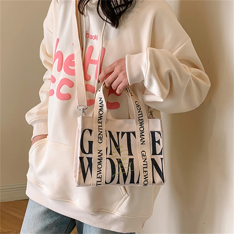 tote bags with custom printed logo plain Custom Sublimation blanks White polyester tote bag canvas shopping bags with logos - Image 2