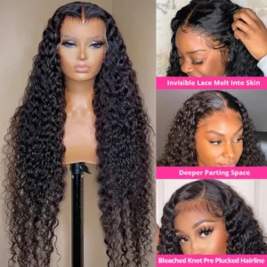 HD Lace Frontal Wig. Pre- Plucked Raw Virgin Brazilian Hair